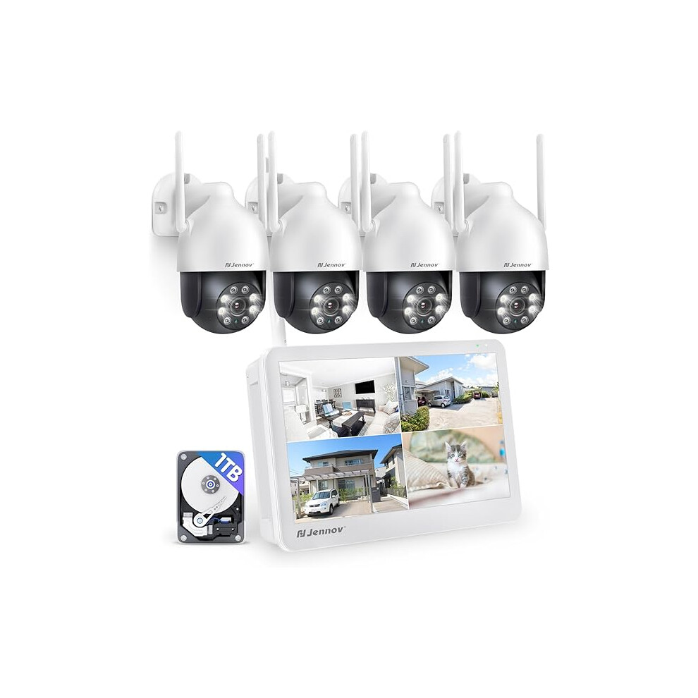 5Mp Wireless Cctv Camera System With 10" Monitor 1234569877639