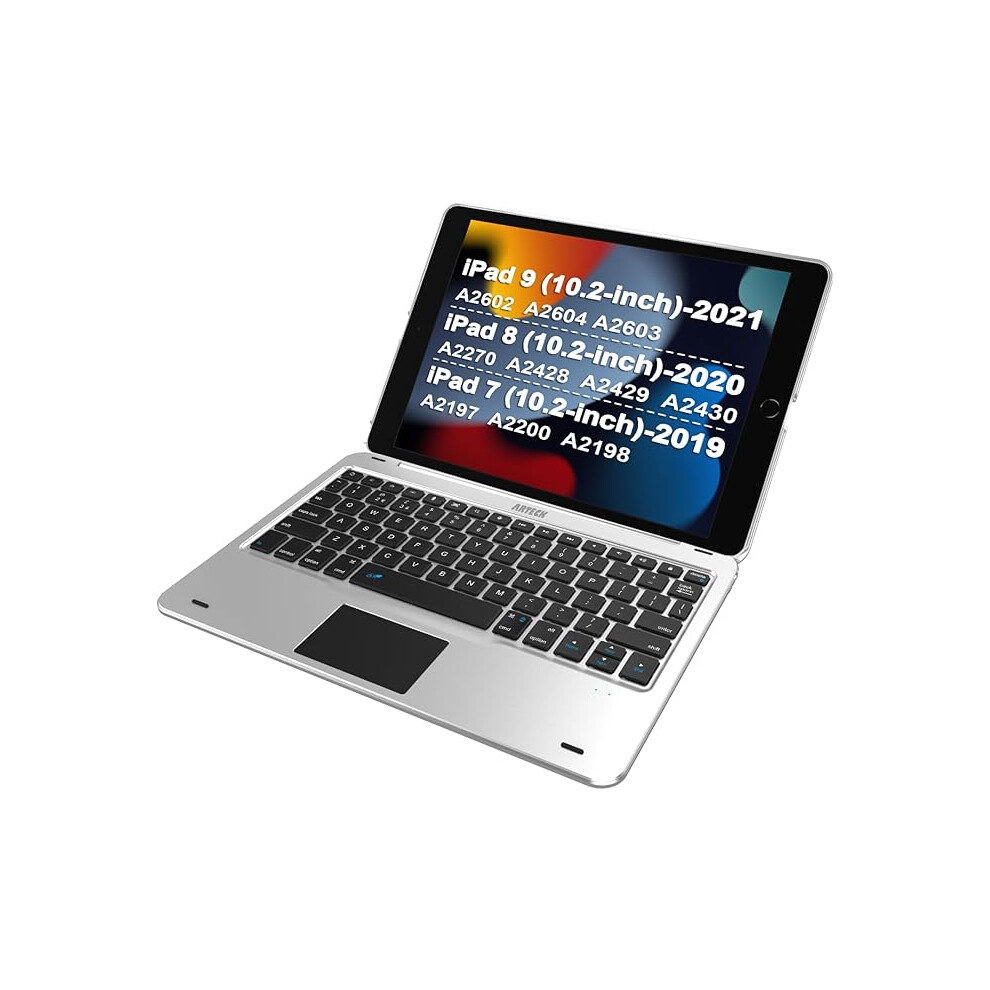 Arteck Keyboard Case With Track Pad For Ipad 9Th Gen 10.2-Inch 123456786899