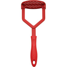 Red Nylon Potato Masher with Non Slip Handle