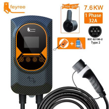 32A latausasema sähköauton laturille EVSE Wallbox 7.6KW tyyppi 2 IEC62196 sovellusohjaus.bazarland30