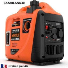 Generator - BAZARLAND30 - 1400W - Leise - AC 230V/DC 12V/USB Anschlüsse - Tragbar