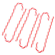 2Pcs Christmas Tree Hanging Candy Canes Xmas Party Decor Red White