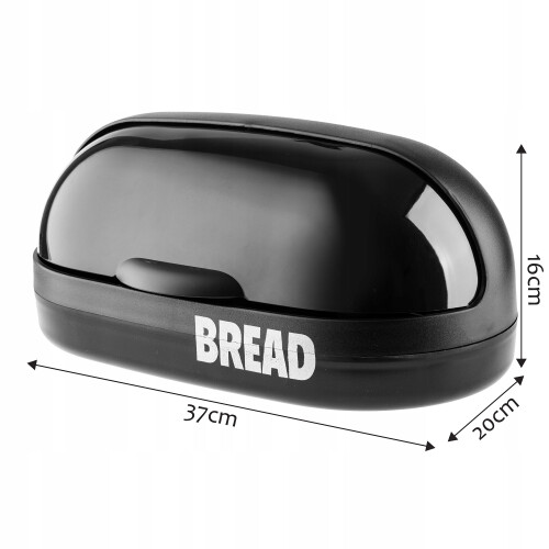 KADAX Brotbehälter, großes schwarzes Brot 1