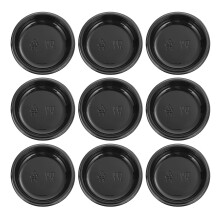 100St Dikke Plastic Sauskom Zwart Wegwerp Voor Saus En Appetizers
