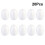 60Pcs White Foam Eggs for Easter DIY Craft and Festive Decor 10