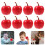 40Pcs Red Foam Artificial Apples Realistic Decoration Prop 10