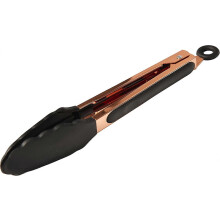 Kitchen Tongs 9" Silicone Tongs Premium Rose Gold BBQ Tongs