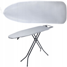 KADAX Bügelbrettbezug 140 x 50 cm, widerstandsfähige Baumwolle, grau