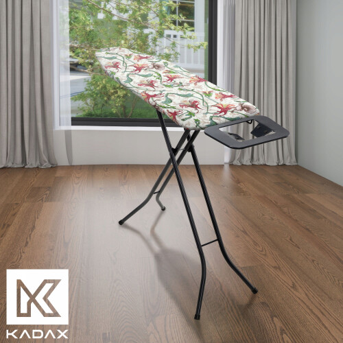 KADAX Bügelbrettbezug, dehnbare Rückseite, 112 x 32 cm, Vögel 1