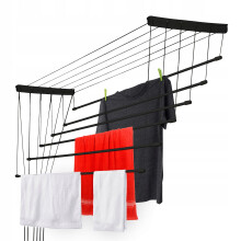 KADAX Decken-Wäschetrockner für Badezimmer, 6 Stangen, 130 cm, langlebig, solide