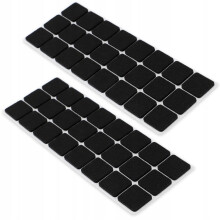 KADAX 48x Filzgleiter für Möbel, Stühle, selbstklebend, Set dick