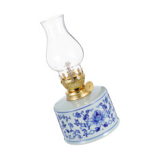 Vintage Clear Glass Kerosene Lamp Hurricane Oil Lantern