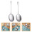 Serving Spoons Stainless Steel Silver 2pcs For Buffet Supply 2