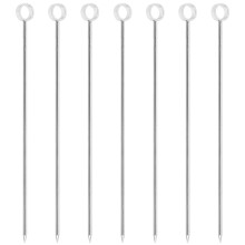 7pcs Stainless Steel Fruit Sticks Dessert Cocktail Picks