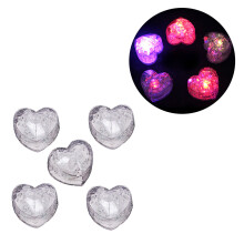 12 Pcs Heart Shaped LED Cubes for Drinks Party Decor