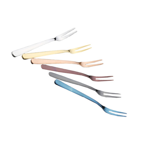 6pcs Stainless Steel Fruit Forks Cake Dessert Forks 2