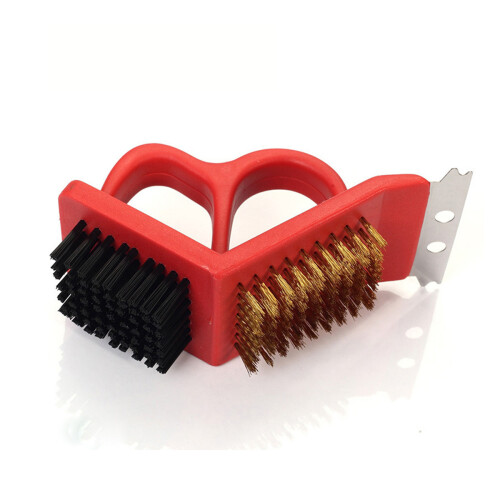 2 In 1 Bristles Grill Brush And Kitchen Tool