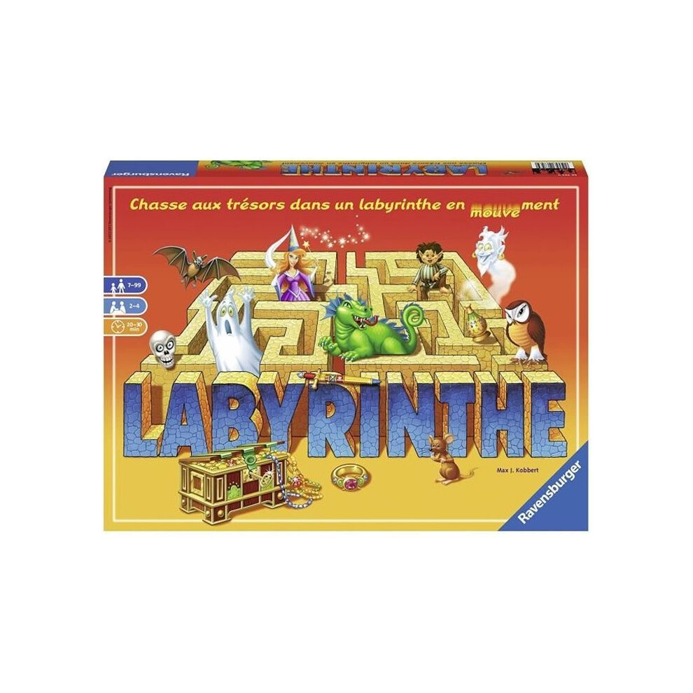 Ravensburger Labyrinth - Family Board Game - Treasure Hunt In A Moving Maze - From 7 Years Old