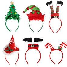 6pcs Classic Christmas Headwear,Featuring Santa Tree, Santa Claus Designs, Perfect for Christmas Parties,Birthday Party Photo Booth Props