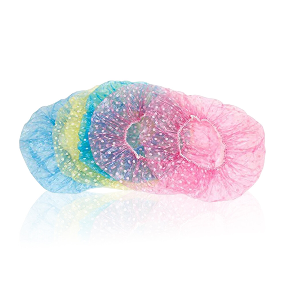 6 Pieces Bath Hair Cap Shower Hat Protector Home Head Wrap Barbershop