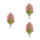 3 mini kunstbaum, kunststoff, lagerstroemia, gartendeko 8