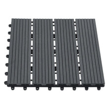 Dalles de jardim - HELLOSHOP26 - Conjunto de 11 - Madeira compósita - Antiderrapante - 1m²