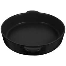 Round Ceramic Baking Dish with Double Handles Roasting Pan