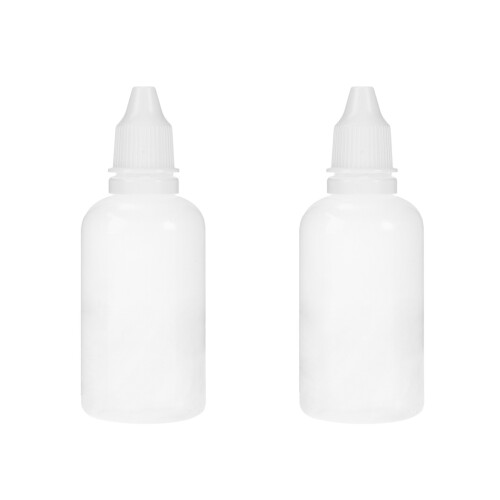 10pcs 50ml Empty Squeezable Dropper Bottles with Caps