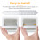 Bathroom Roller Toilet Paper Roller Plastic White 10pcs 9