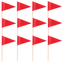 100pcs Mini Triangle Toothpick Flags Cupcake Toppers Party Supplies