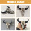 Mini Wall Hanging Cow Skull Western Decor 7
