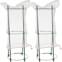 2Ensembles Cages Montantes Vertes Pour Plantes En Fer Protection