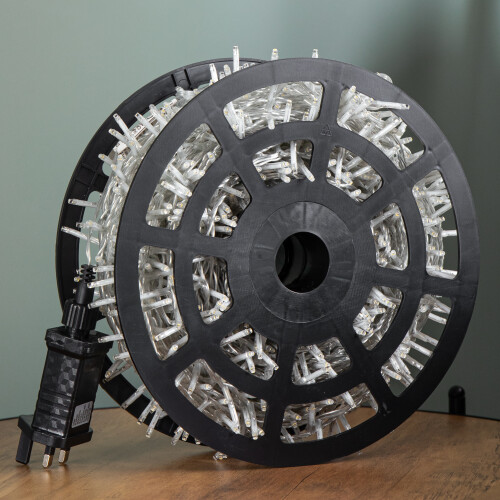 Premier 26cm x 9cm Black Plastic Christmas String Light Storage Reel 1