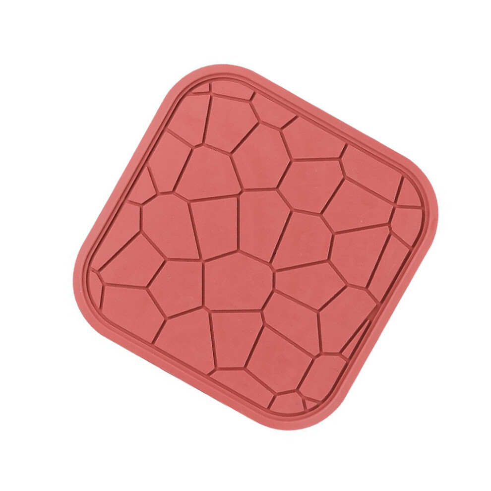 (Red) Square Table Placemat Anti-scalding Heating Resistant Pad Coasters Pot-image-OPC-PKJT9ZR-NEW