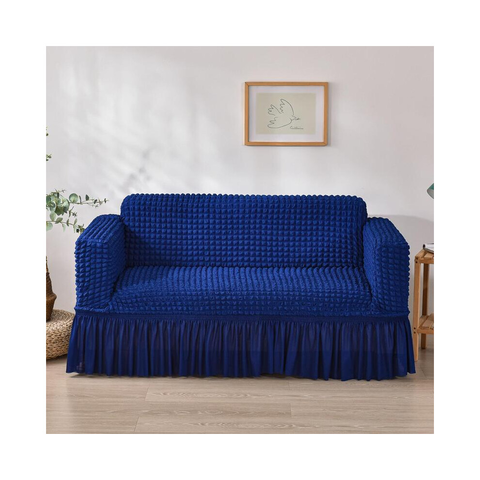 (royal blue, L: 3 seater(180-230cm/70.87-90.55in) ) Solid Color Sofa Cover, 1 Count Non-slip Sofa Slipcover, Dustproof Sofa Protector, Sofa Protector-image-OPC-PKJTBYV-NEW