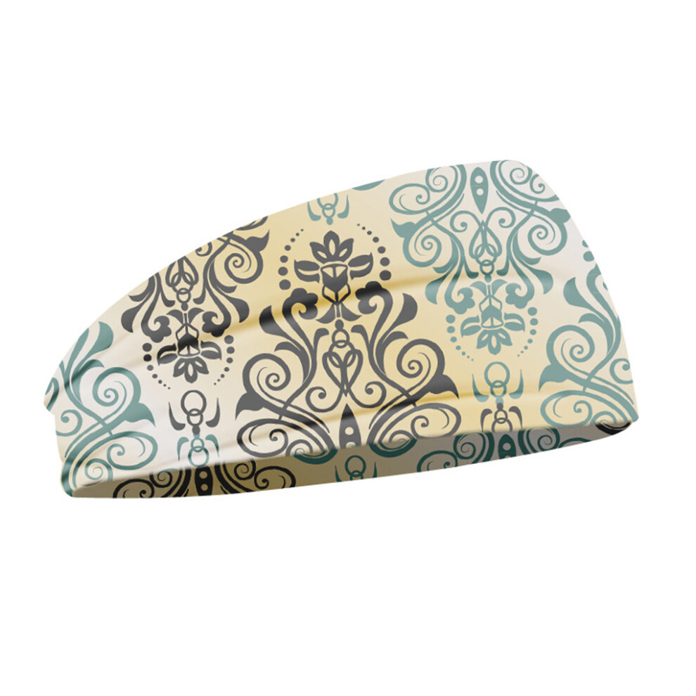 (Type 6) Headbands Sports Floral Print Vintage Style Sweatband High Elasticity-image-OPC-PKJTDKF-NEW