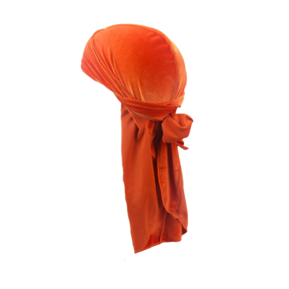 (Orange) Velour Headwraps Pirate Hat Muslim Style Attractive Elasticity Hair-image-OPC-PKJTG85-NEW