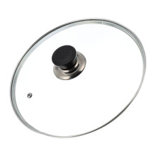 1pc Glass Lid Stainless Steel Vent Cover
