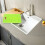 Washing Board Clothes Non-Slip Plastic Green 1pack 7