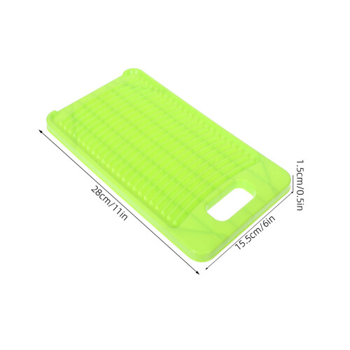 Washing Board Clothes Non-Slip Plastic Green 1pack 2