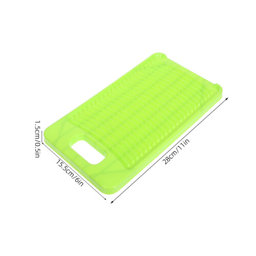 Washing Board Clothes Non-Slip Plastic Green 1pack 1