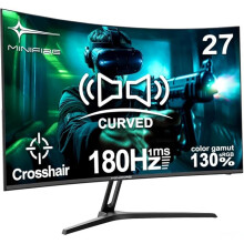 27 Inch Gaming Monitor,180Hz Curved Monitor,