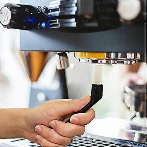 3PCS Coffee Machine Cleaning Brush with Spoon Tool Set, Black 1
