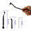 3PCS Coffee Machine Cleaning Brush with Spoon Tool Set, Black 7