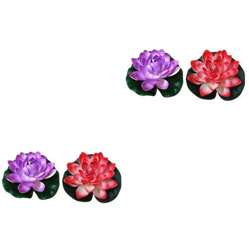 4 Pcs 18cm Artificial Floating Water Decor 2