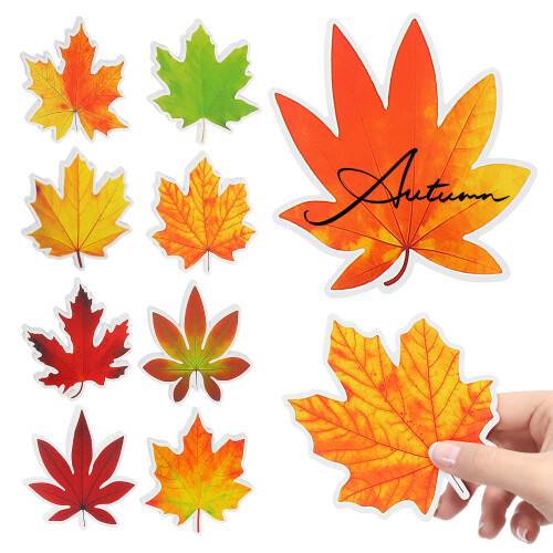 270pcs Fall Leaf Cutouts Autumn Thanksgiving Decor