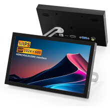 Aurevita 7 Inch Mini Monitor HDMI, Portable Vga Monitor