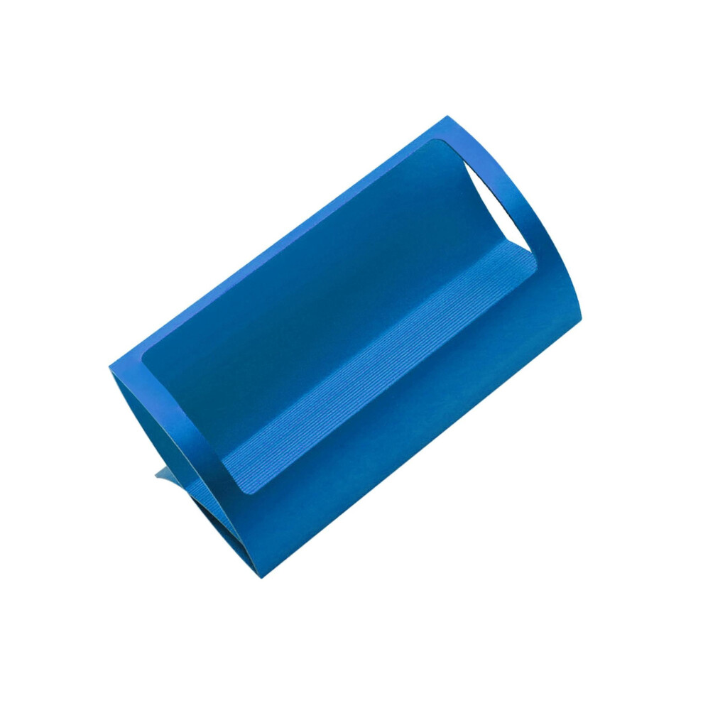 (Blue) Modern Aluminum Alloy Desktop Q Shape Business Card Holder for-image-OPC-PKJTW9V-NEW