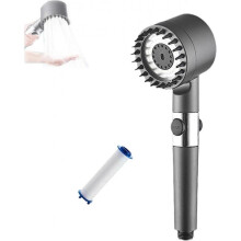 Handheld Shower Head, High Pressure Water Saving Showerhead with Cotton Filters, 3 Spray Modes Shower Heads with Handheld