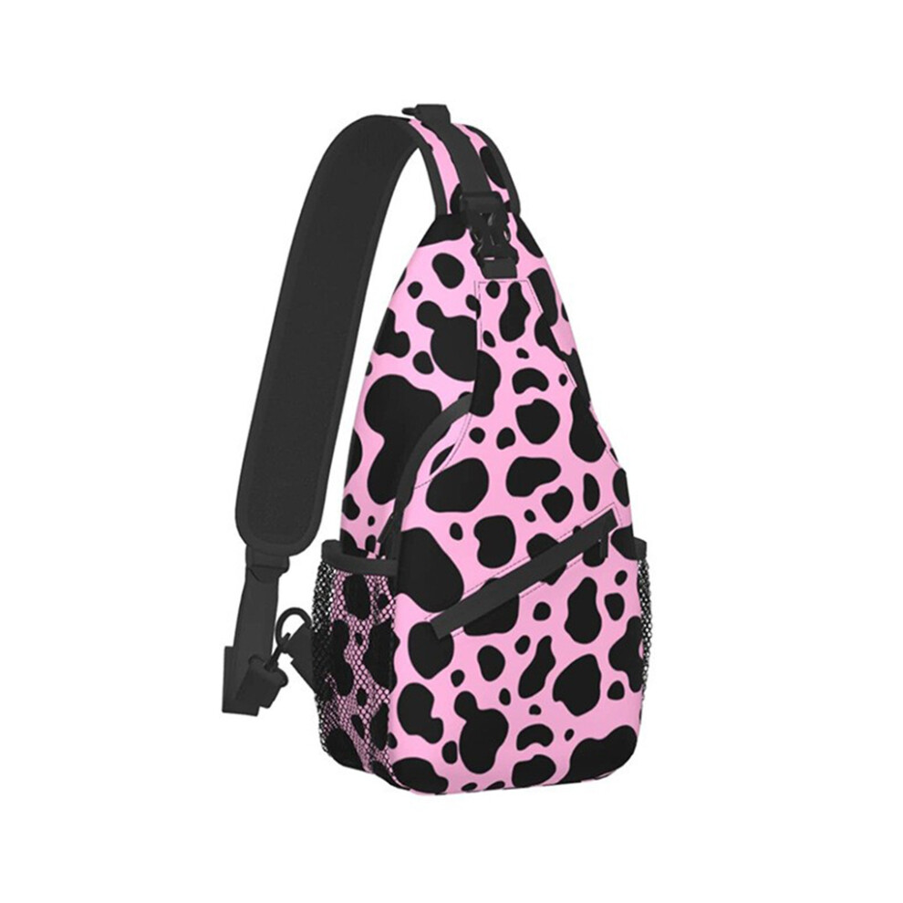 (Pink black spots) Colorful Printing Changchun Flower Crossbody Bag For Trendy-image-OPC-PKJTZT9-NEW